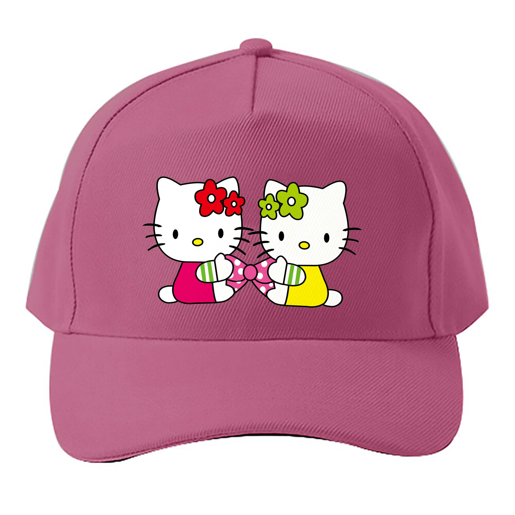 （画像用） Hello Kitty ハローキティ ベースボールキャップ 綿100％ 男女兼用 帽子 スポーツ